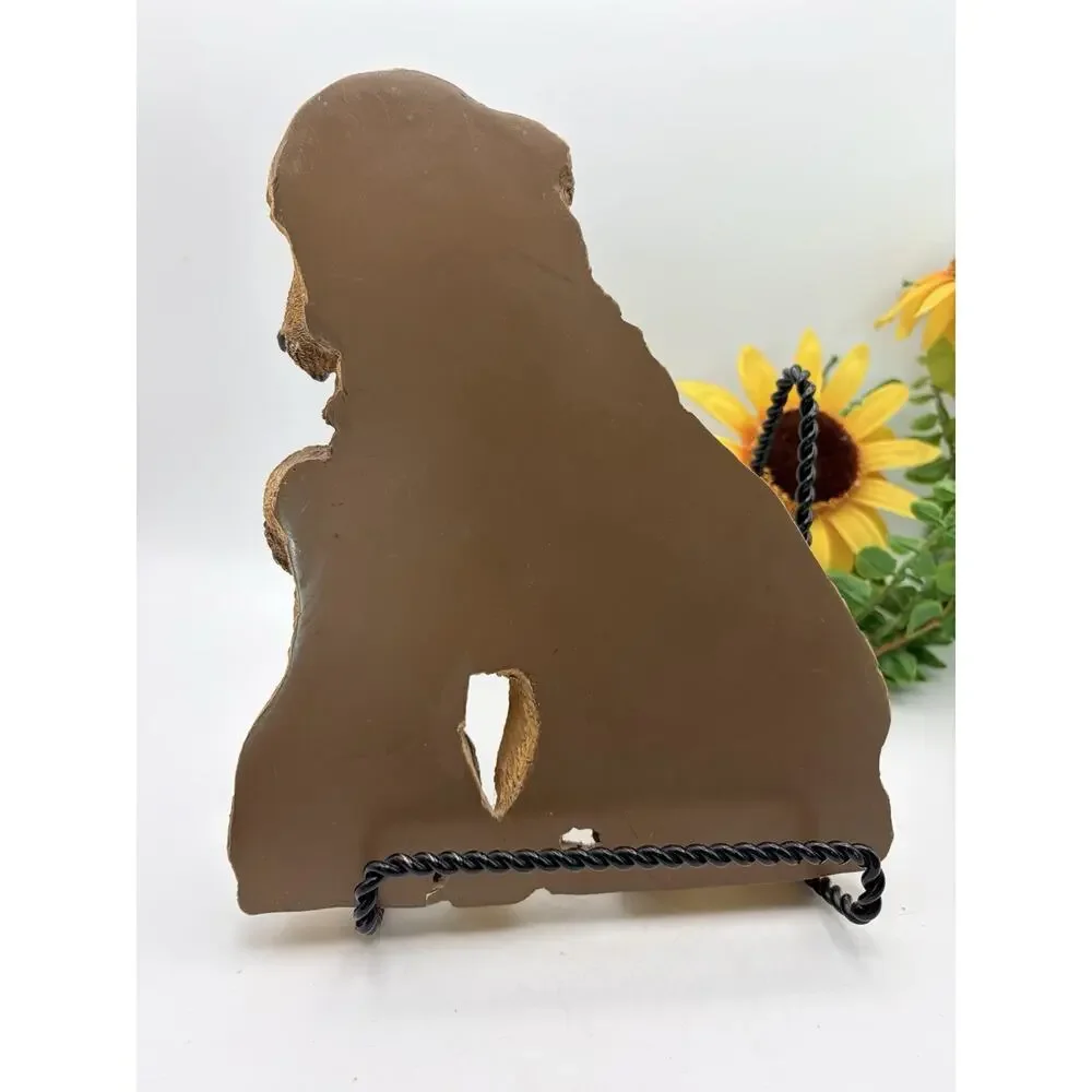 Golden Retriever And Puppy. Plaque By Fig Graphics 1991.